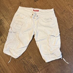 UNIONBAY Women's Cream Cargo Shorts